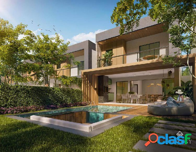 Casa Duplex (nova), com 4 suítes, em condomínio no