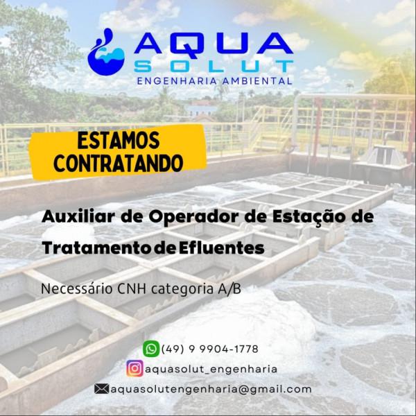 Auxiliar de Operador de Estação de Tratamento