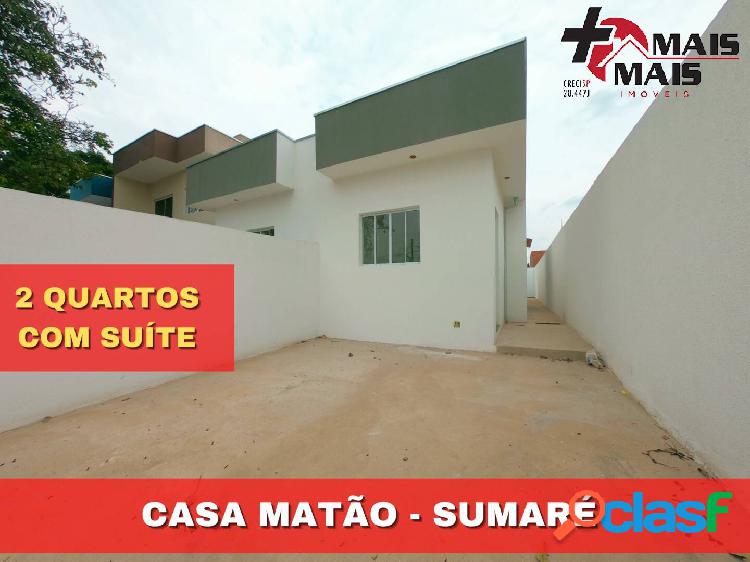 Casa Bairro Matão, 2 dormitórios, sendo 1 suíte, ampla