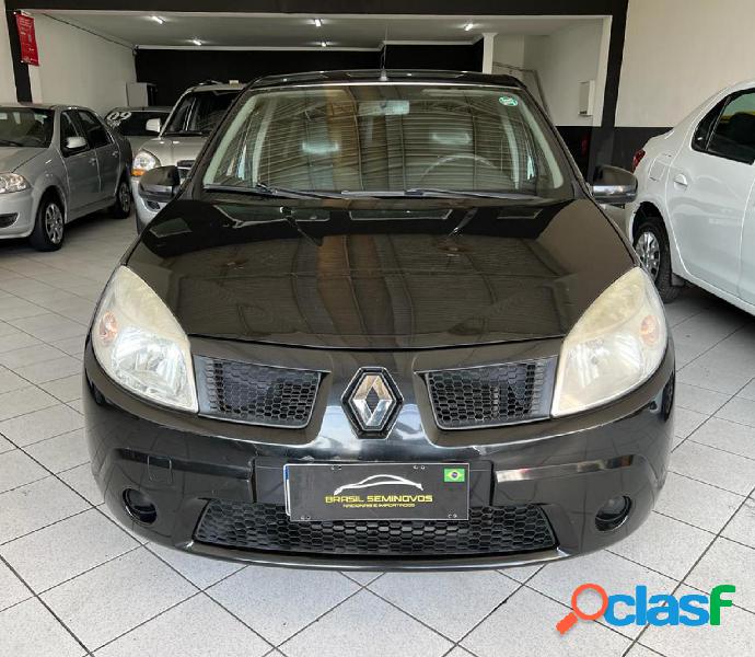 RENAULT SANDERO EXPRESSION HI-FLEX 1.6 8V 5P PRETO 2011 1.6