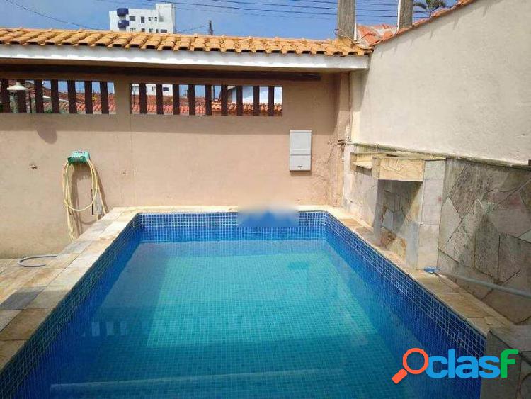 Casa 3 dorm 100m2 com piscina no Solemar Praia Grande