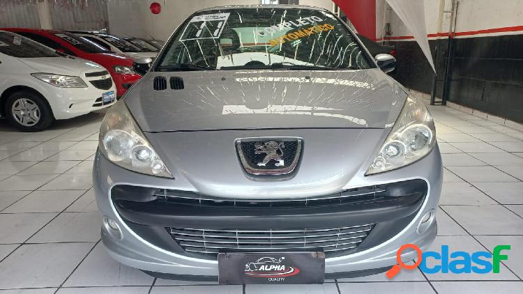 PEUGEOT 207 XR SPORT 1.4 FLEX 8V 5P PRATA 2011 1.4 FLEX