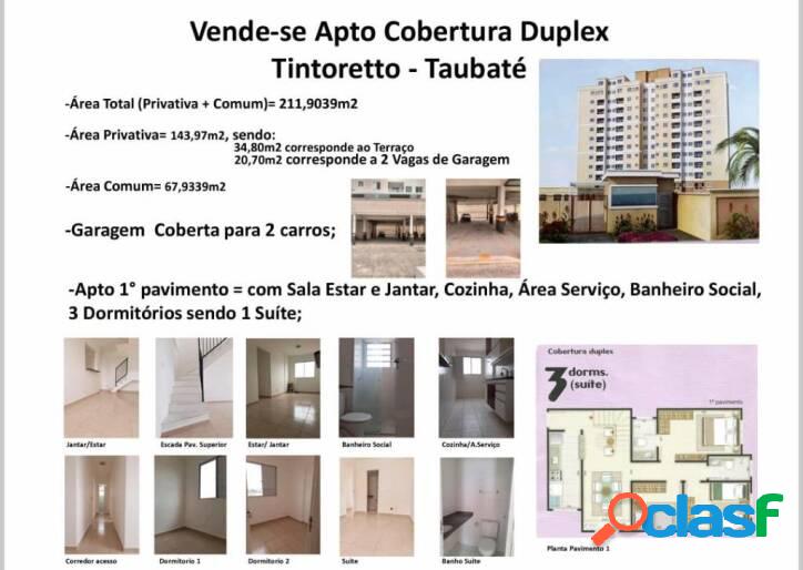 Apartamento Duplex com 3 dormitórios à venda, 143 m² por