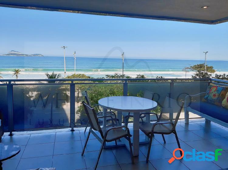 Apartamento moderno para alugar na orla da praia em Ipanema