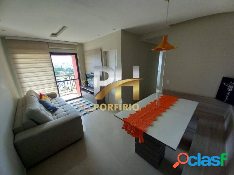 Apartamento 68m² com Sacada, 3 dormitórios, 1 suíte, 2