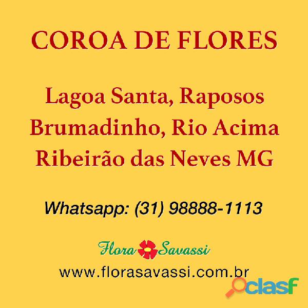 Raposos Coroa de flores em Raposos MG floricultura entrega