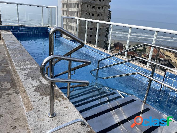 Apartamento 2 dormitórios a 200m da praia no Centro do