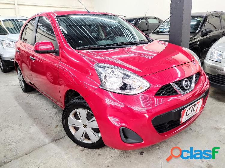 NISSAN MARCH S 1.0 16V FLEX FUEL 5P VERMELHO 2015 1.0 FLEX