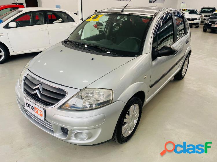 CITROEN C3 GLX 1.4 GLX SONORA 1.4 FLEX 8V 5P PRATA 2011 1.4