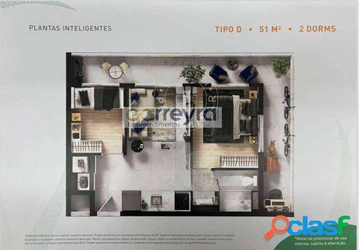 ISLA MORUMBI, Apartamento com 2 quartos, 51m², à venda,