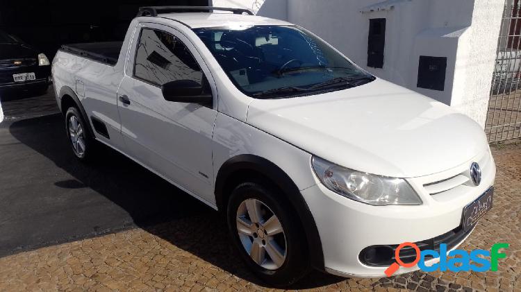 VOLKSWAGEN SAVEIRO TREND 1.6 BRANCO 2013 1.6 FLEX