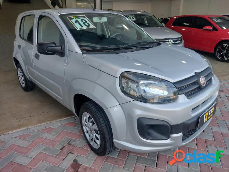 FIAT UNO DRIVE 1.0 FLEX 6V 5P CINZA 2018 1.0 FLEX