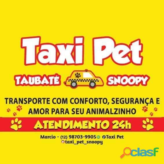 Taxi pet Taubaté snoopy 24 horas