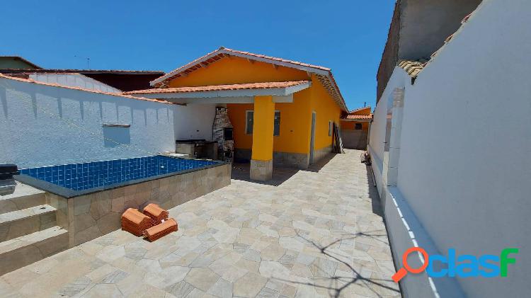 Casa térrea 2 dorms com piscina - Bal. Samas - Mongaguá