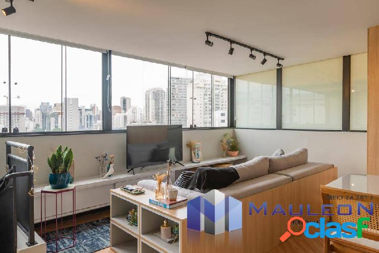 Charmosíssimo apto cobertura, em local nobre da Zona Sul