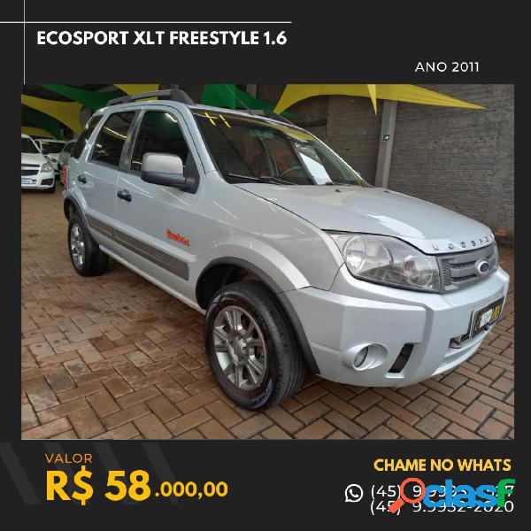 FORD ECOSPORT XLT FREESTYLE 1.6 FLEX 8V 5P PRATA 2011 1.6