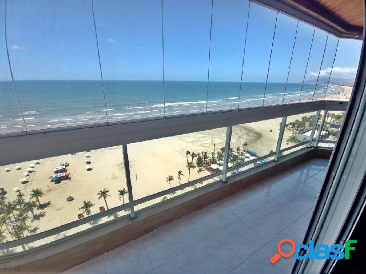 Apartamento de 3 dormitórios com vista definitiva do mar