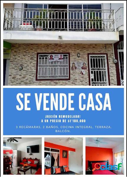 CASA EN VENTA RECIEN REMODELADA CENTRO COLIMA