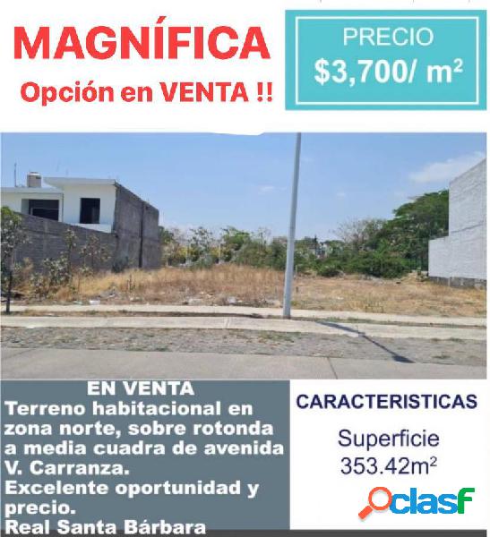 TERRENO EN VENTA DE OPORTUNIDAD EN REAL SANTA BARBARA COLIMA
