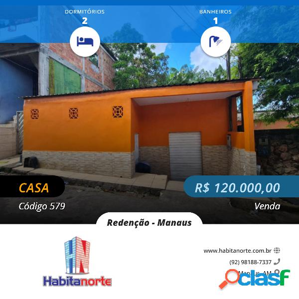 CASA 2 QUARTOS NO BAIRRO REDENÇÃO