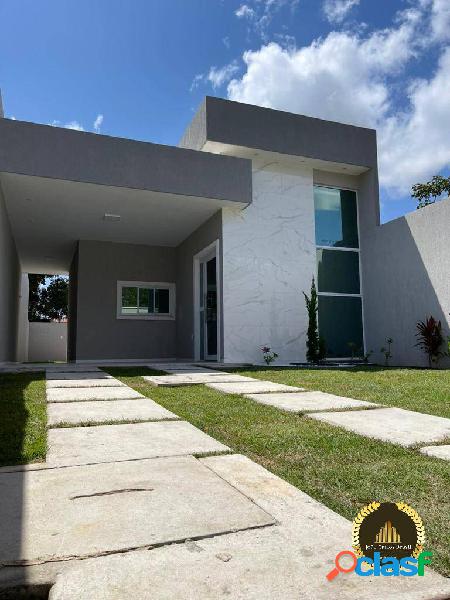 Casa Plana 100,58 m², 3 Quartos, 2 Suítes, 2 Vagas -