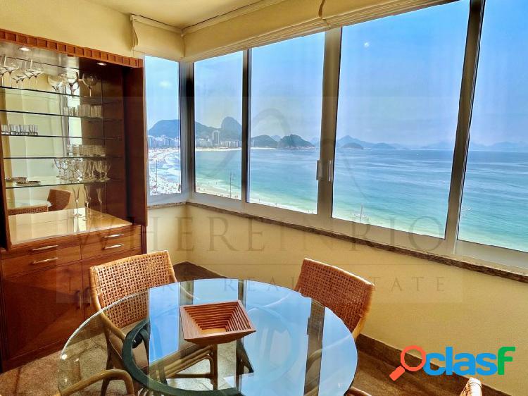 Apartamento com vista mar em Copacabana para locação
