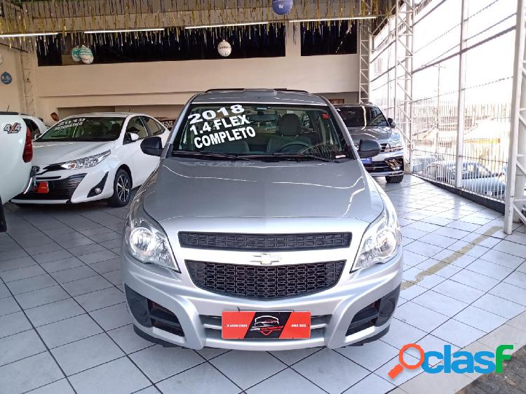 CHEVROLET MONTANA LS 1.4 ECONOFLEX 8V 2P PRATA 2018 1.4 FLEX