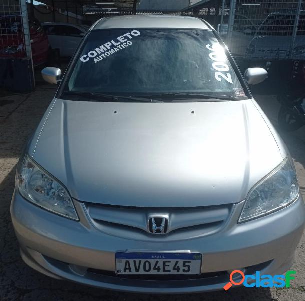 HONDA CIVIC SEDAN LXL 1.7 16V 130CV AUT 4P PRATA 2006 1.7