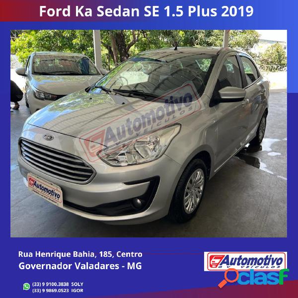 FORD KA 1.5 SEDAN SE PLUS 12V FLEX 4P MEC. PRATA 2019 1.5