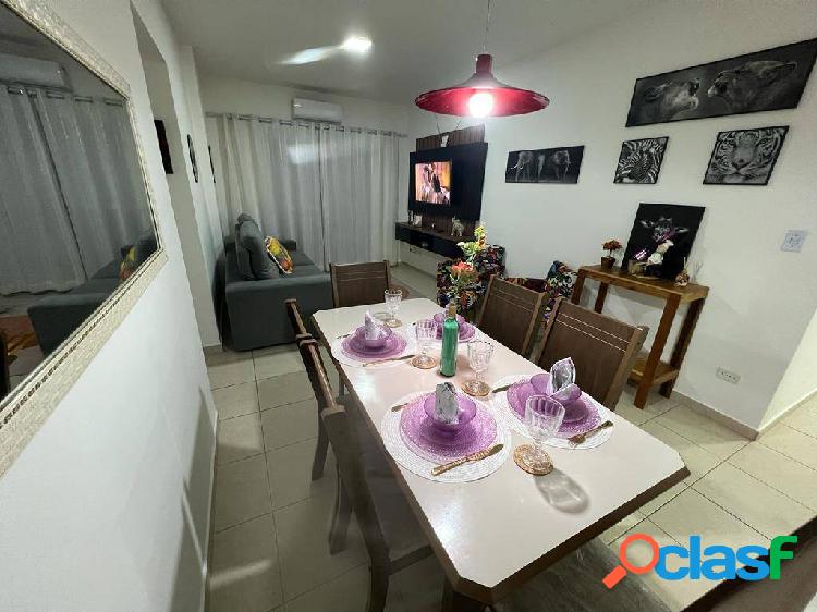 Apartamento na praia, 2 dormitórios, mobiliado, valor 390