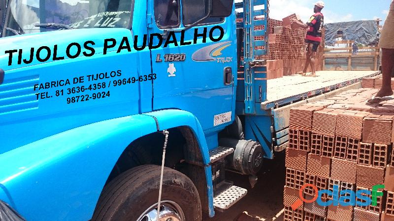 PROMOÇÃO DE TIJOLOS DE PRIMEIRA PARA AMARAJI PE