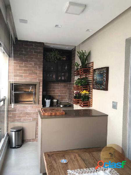 Lindo Apartamento com 3 Dormitórios, Sacada Gourmet e Lazer