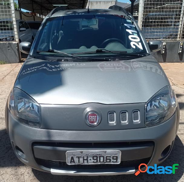 FIAT UNO WAY 1.4 EVO FIRE FLEX 8V 5P PRATA 2011 1.4 FLEX