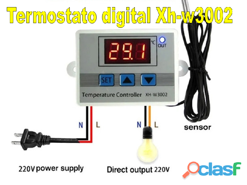 Termostato Xh w3002 Controlador De Temperatura 110 220v