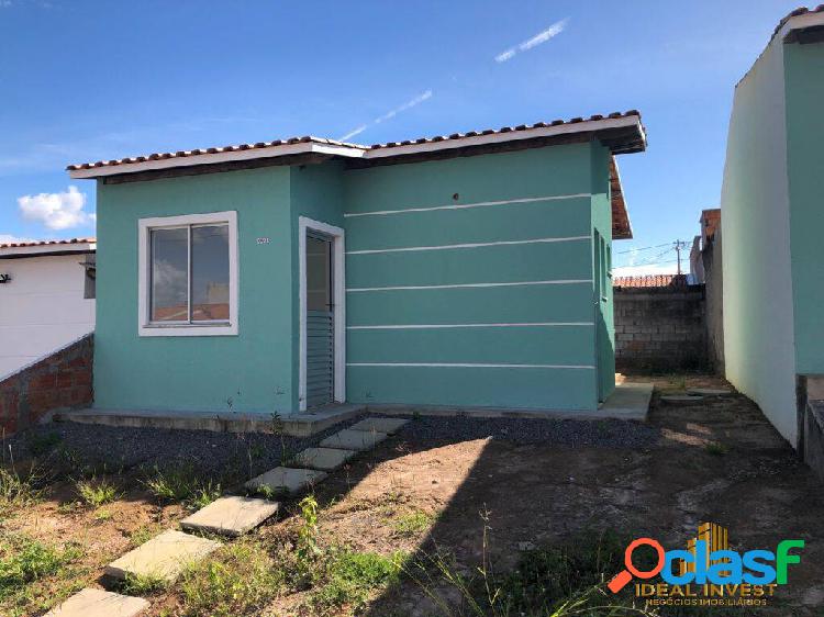 Residencial Recanto dos Pássaros, casa com 2/4 e área para