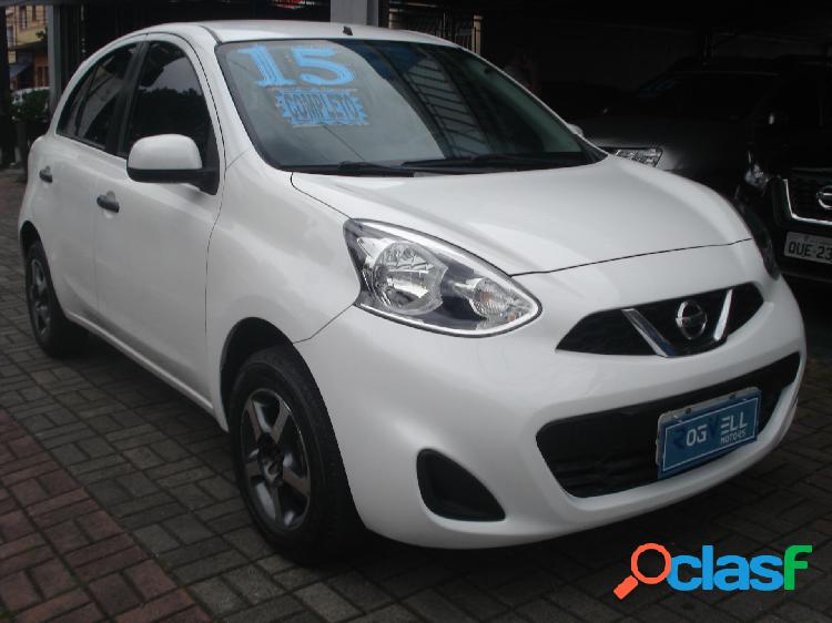 NISSAN MARCH 1.0 12V FLEX 5P BRANCO 2015 1.0 FLEX