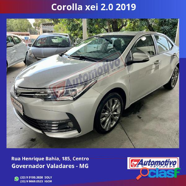 TOYOTA COROLLA XEI 2.0 FLEX 16V AUT. PRATA 2019 2.0 FLEX