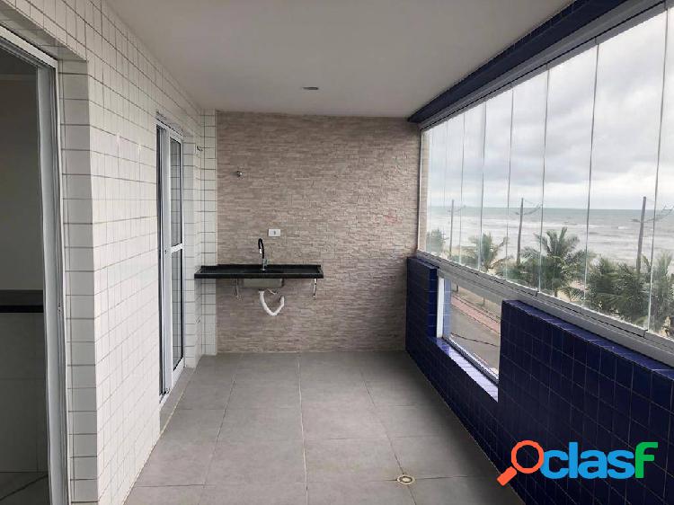 Apartamento com vista mar, 2 dormitórios em Mongaguá, R$