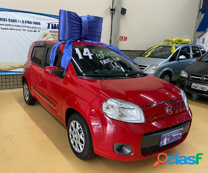 FIAT UNO ECONOMY 1.4 EVO FIRE FLEX 8V 4P VERMELHO 2014 1.4