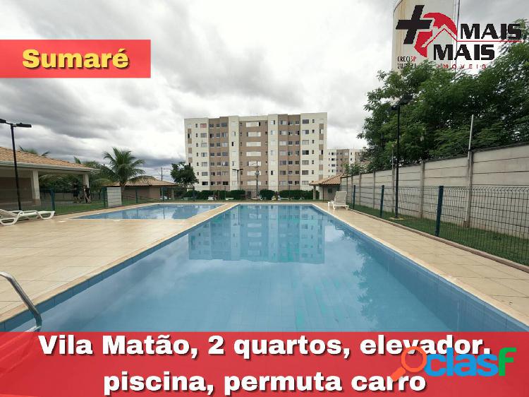 Vila Matão, 2 quartos, elevador, piscina, permuta carro
