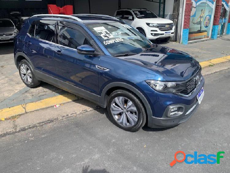 VOLKSWAGEN T-CROSS HIGHLINE 1.4 TSI FLEX 16V 5P AUT AZUL