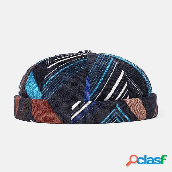 Collrown Men & Women Corduroy Patchwork Color Irregular