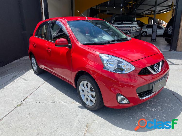 NISSAN MARCH S 1.6 16V FLEX FUEL 5P VERMELHO 2015 1.6 FLEX