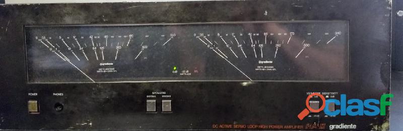 Amplificador Gradiente Ha II. Vintage Em Ótimo