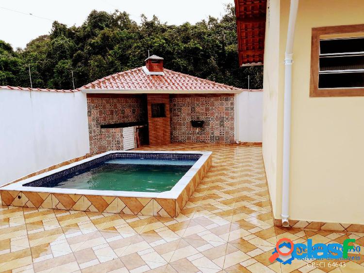 CASA NOVA 2 QUARTOS- 4 VAGAS-PISCINA-ÁREA GOURMET-LADO