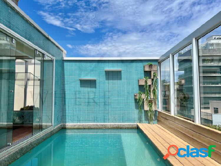 Coberta exclusiva com piscina e 3 quartos a venda em Ipanema