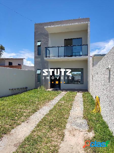 Execelente sobrado 02 dormitórios com piscina no Balneário