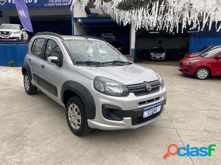 FIAT UNO WAY 1.3 FLEX 8V 5P PRATA 2018 1.3 FLEX