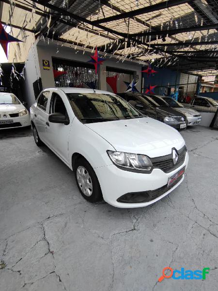 RENAULT LOGAN AUTHENTIQUE HI-FLEX 1.0 16V 4P BRANCO 2015 1.0