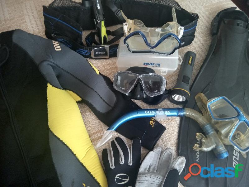 Roupa de mergulho Seasub profissional completa com kit